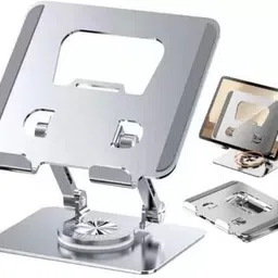 En ligne ALUMINIUM LAPTOP STAND Stand for Desk, 360 Degree Rotatable Adjustable Laptop Stand with 360° Laptop Stand image 4