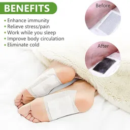 gunshika Health Patch Combo-Cleansing Foot Patches Kit & Natural Knee Pain Relief Patches Knee Support image 5
