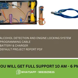 mechanic37 Alcohol Detector And Engine Locking System Ready To use Project With Pdf Educational Electronic Hobby Kit image 4