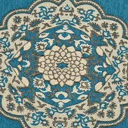 tijane Velvet 6 Seater Floral Table Cover image 3