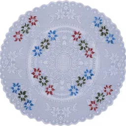 dakshya industries Cotton 2 Seater Floral Table Cover image 2