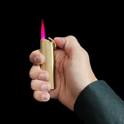 jgg jain gift gallery Pocket Lighter | Jet Flame Windproof Metal Body | Flip-Top Compact Design for a Sleek Lifestyle Pocket Lighter image 2