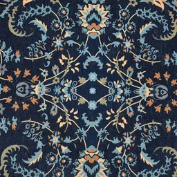 presto Blue Traditional Polyester 4 ft x 6 ft Machine made Carpet image 3