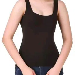 palmlon Women Black, White Camisole image 3