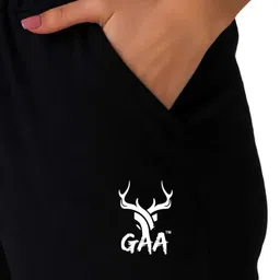 gaa Pack of 2 Women Solid Black, Grey Track Pants image 4