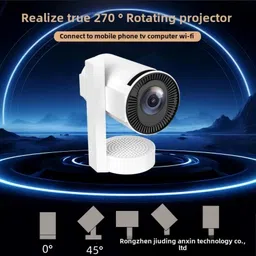 MAXSON 4K Decoding Android WiFi 5G Bluetooth Inbuilt Netflix Prime Video Hotstar (4000 lm / 1 Speaker / Wireless / Remote Controller) Portable Projector image 2