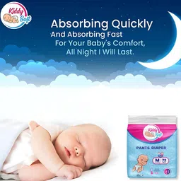 kiddysoft Baby Diaper Pants | Super Absorbent- Crisscross Top Layer | 9-14 KG | Pack of 2 - L image 3