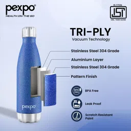 pexpo 24 Hrs Hot and Cold ISI Certified 500 ml Flask image 2