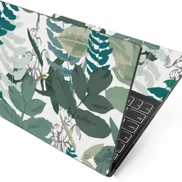 Anweshas Green Painted Leaves Art Full Panel Laptop Skins Upto 15.6 inch - No Residue, Bubble Free - Removable HD Quality Printed Vinyl/Sticker/Cover Self Adhesive Vinyl Laptop Decal 15.6-picture-15