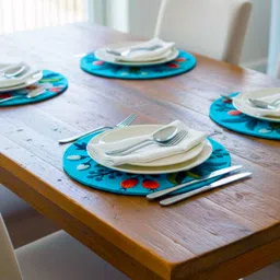 dream stich Round Pack of 4 Table Placemat image 3