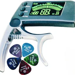 vanika, with good wishes 2 in 1 Guitar Capo and Tuner with 5 Guitar Picks Clutch Guitar Capo-picture-29
