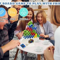 glamour Swing Stack Balance Toy for Kids- 16 Pcs Balancing Tower Game-picture-47