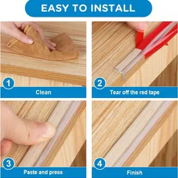 rojex Silicone Edge Protector Strip Baby Proofing Edge & Corner Guard Safety Bumper image 2