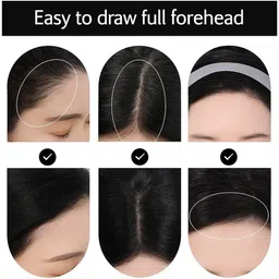 fllek Natural Hairline Powder, Cover-Up Hair Shading Sponge-AG , BLACK image 5