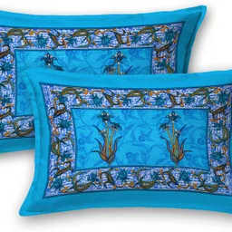 rachanaexport Cotton Double Flat 144 TC Jaipuri Prints Bedsheet image 4