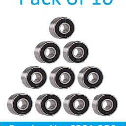 sinal Pack of 10 Ball Bearing 6201 2RS with 12mm inner and 32mm outer (BER23.3) Wheel Bearing-picture-11