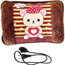 creto Velvet Fur Hot Water Bag , Pain Relief Warm Bag, Heating Gel Pad, Soft Fur Hot Hand Pillow/ Hand Pocket/ Hot Gel Bag electric 1 L Hot Water Bag-picture-10