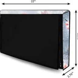 Immix Collections LED TV Cover 32 Inch Waterproof for 32 inch Thomson, KODAK, Sony, Samsang, Mi Led TV Cover - Led-IC-32-K-Blue-Red-FL image 2