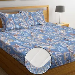 ardm Cotton Double Fitted (Elastic) 220 TC Jaipuri Prints Bedsheet-picture-10