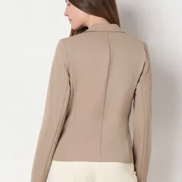 vero moda Women Solid Single Breasted Casual Blazer image 2