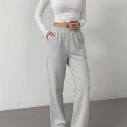 progeny Women Solid Grey Track Pants image 4