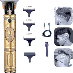 UZAN Maxtop t99 Professional Golden Metal Body Trimmer kit K147 Fully Waterproof Grooming Kit 90 minRuntime 4 Length Settings-image-45