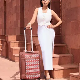 ZOUK Agra Durrie Saira Trolley Bag (Cabin) image 1