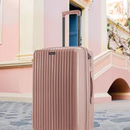 Nasher Miles Auroville Textured Hard Sided Small Trolley Bag- 55 cm image 5