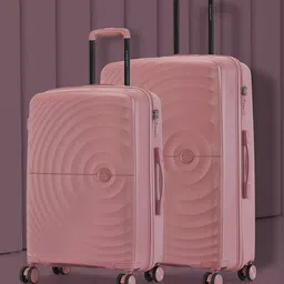 Nasher Miles Seattle Set Of 2 Textured Hard-Sided Trolley Bag image 1