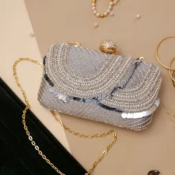 Swisni Embellished Structured Handheld Bag-picture-20