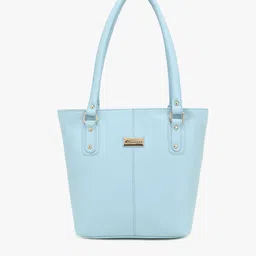SHINING STAR Blue PU Structured Shoulder Bag-picture-35