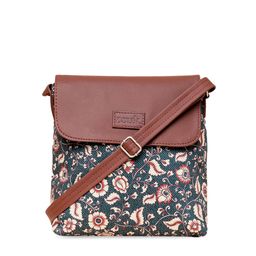 ZOUK Floral Printed Structured Sling Bag-picture-2
