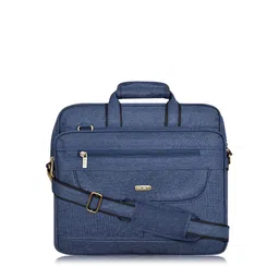 LOREM Unisex Blue Textured Laptop Bag-picture-45