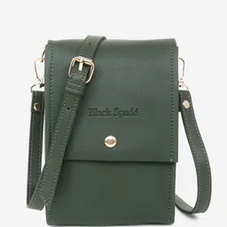Black Spade Structured Sling Bag-picture-12