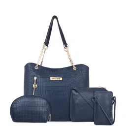 LEGAL BRIBE Set Of 4 Textured Structured Shoulder Bag-image-84