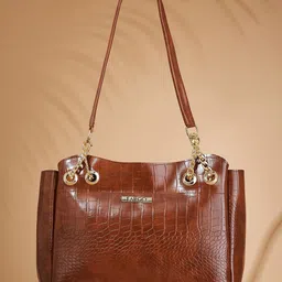 FARGO Animal Textured PU Structured Shoulder Bag-picture-37