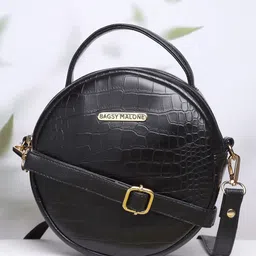 Bagsy Malone Textured PU Water Resistant Structured Sling Bag-picture-20