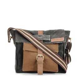 The House of Tara Colourblocked Messenger Bag-picture-28