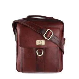 HiLEDER Unisex Pure Leather Sling Crossbody Travel Messenger Bag-image-16