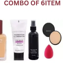 swenky BEST COMBO OF FIXER PRIMER COMPACT FOUNDATION EYELINER & PUFF-picture-46