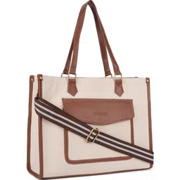 Womanix Colourblocked Shopper Handheld Bag image 3