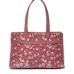 ZOUK Floral Printed Structured Tote Bag image 2