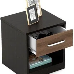 spacewood Engineered Wood Bedside Table image 4