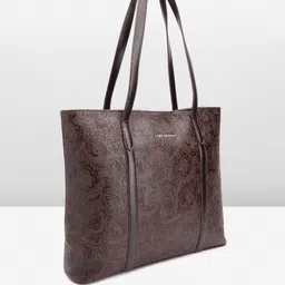 Lino Perros Floral Printed Structured Laptop Shoulder Bag image 2