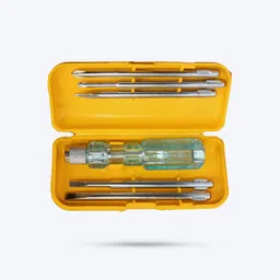 hillgrove 5-in-1 All-Purpose Repair Screw Driver Tool Kit with Neon Bulb Combination Screwdriver Set-picture-48