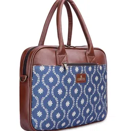 THE CLOWNFISH Regular Printed Jute Laptop Bag image 4