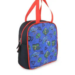 Smily Kiddos Blue Alien Printed Lunch Bag image 2