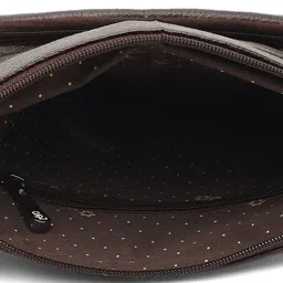 Stamp Textured Leather Structured Sling Bag image 4