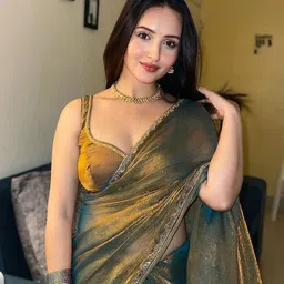 drapevilla Solid/Plain Bollywood Supernet Saree image 1