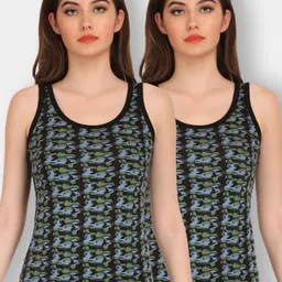selfcare Women Blue, Black Tank Top/Vest-picture-13